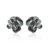 B.o. or 750 blanc nacre et diamant blanc et noir