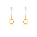 Boucles d oreilles 2 ors 750