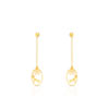 Boucles d oreilles or 750 jaune