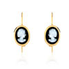 B.O. or 750 jaune camées nacre et onyx