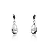 B.o. or 750 blanc diamant noir et blanc