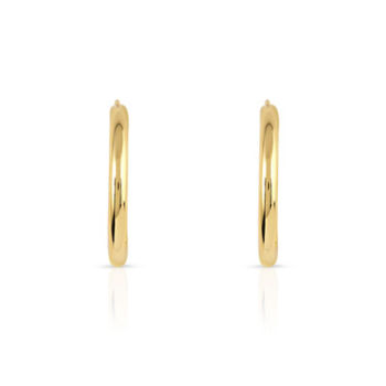 Créoles or 750 jaune 20 mm