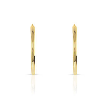 Créoles or 750 jaune 30 mm