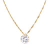 Collier or 750 jaune zirconia