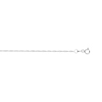 Cha�ne maille torsad�e or blanc 45 cm