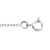 Cha&icirc;ne maille for&ccedil;at or 750 blanc 40 cm