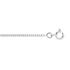 Chaîne maille gourmette or 750 blanc 40 cm