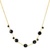 Collier jaune cristal Swarovski noir