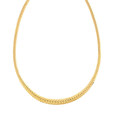 Collier Maille miroir Or jaune -  - Rivluxe
