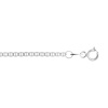 Chaîne maille marine or 750 blanc 40 cm