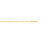 Cha�ne maille cheval or jaune 40 cm