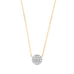 Collier or 750 2 tons diamant