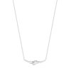 Collier or 750 blanc diamant