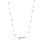 Collier or 750 blanc diamant