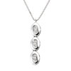 Collier or 750 blanc diamant