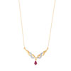 Collier or 750 2 tons rubis