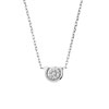 Collier or 750 blanc diamant
