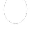 Collier or 750 blanc diamant