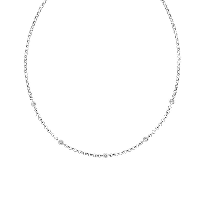 collier or 750 blanc diamant collier en or blanc 750 5 diamants total ...