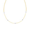 Collier 2 ors 750 diamant