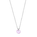 Collier or 750 blanc am&eacute;thyste