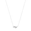Collier or 750 blanc diamant