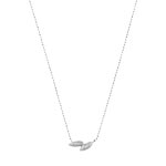 Collier or 750 blanc diamant
