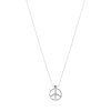 Collier or 750 blanc diamant