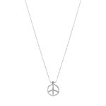 Collier or 750 blanc diamant