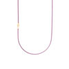 Collier mauve rayonne fermoir or 750 jaune