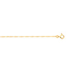 Cha�ne maille torsad�e or jaune 50 cm