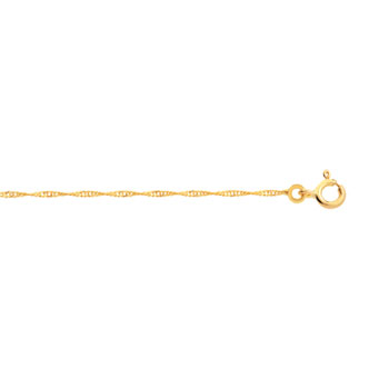 Chaîne or 750 jaune maille torsadée 50 cm