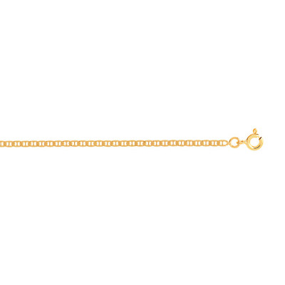 Chaîne maille marine or 750 jaune 40 cm