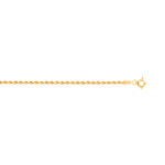 Cha�ne maille torsad�e or jaune 40 cm