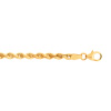 Chaîne maille corde torsadée or 750 jaune 45 cm