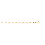 Chaine maille cheval altern&eacute;e or 750 jaune 45 cm