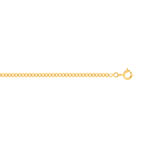 Cha�ne maille gourmette or jaune 60 cm
