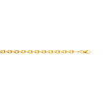 Cha�ne maille for�at or jaune 60 cm