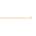 Cha&icirc;ne maille marine or 750 jaune 50 cm