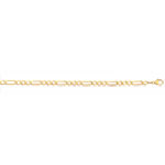 Chaine maille cheval altern&eacute;e or 750 jaune 60 cm