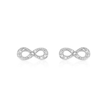 Boucles d'oreilles argent 925 infini zirconias