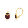 Boucles d'oreilles or 750 jaune laque