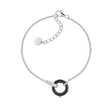 Bracelet argent céramique diamants