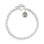 Bracelet argent 925 perle de culture de Tahiti
