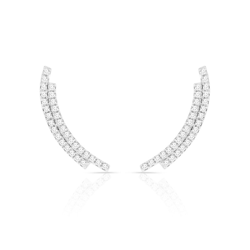 Boucles d'oreilles argent 925 zirconia - vue VD1
