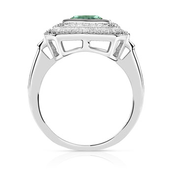 Bague argent 925 pierre imitation zirconia