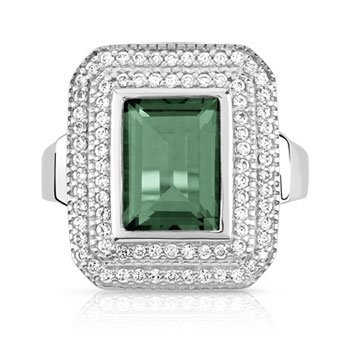 Bague argent 925 pierre imitation zirconia