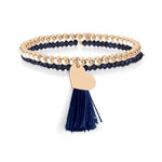 Bracelet argent 925 rosé cristal bleu