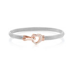 Bracelet argent 925 acier zirconia