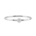 Bracelet jonc argent 925 zirconia